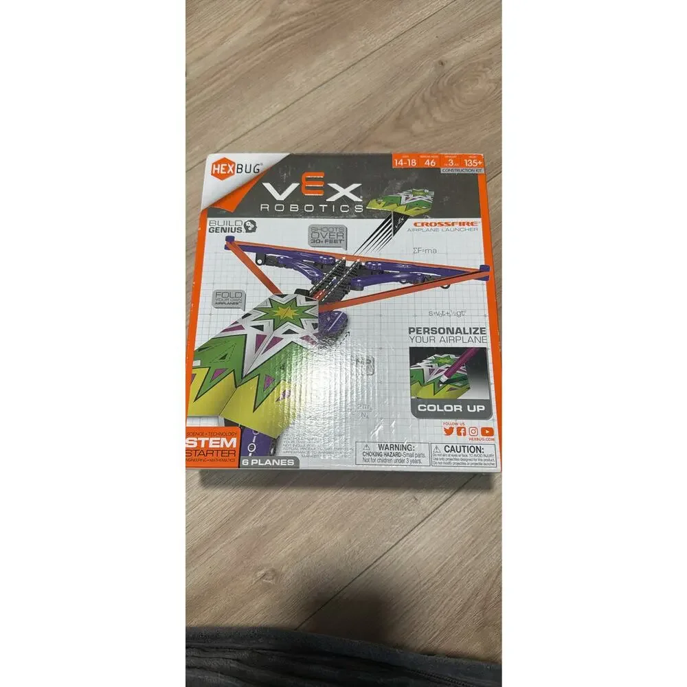 Hexbug Vex Robotics Crossfire Airplane Launcher New